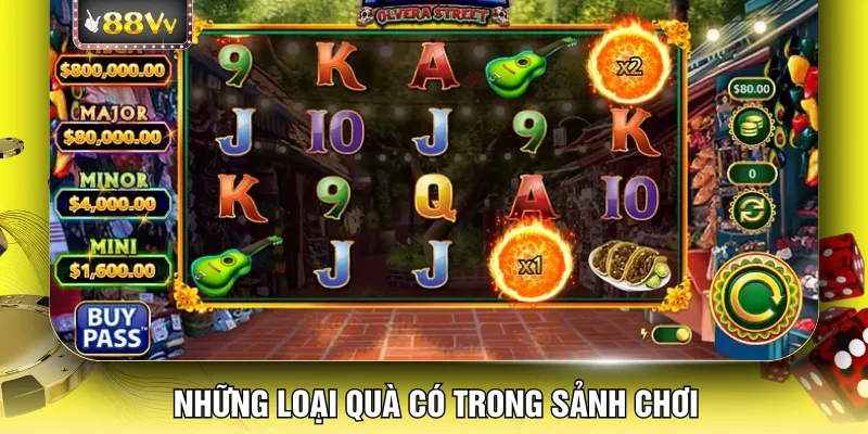 Những loại quà có trong sảnh chơi